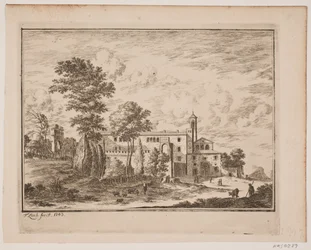 A Monastery Building in an Italian Village