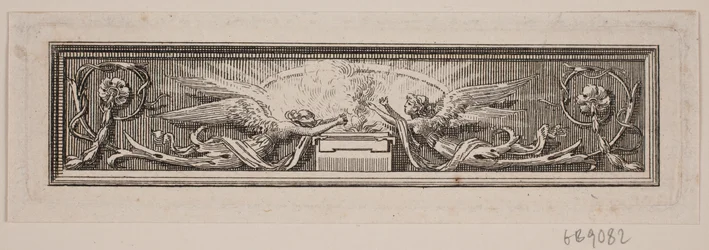 Ornament with Altar and Two Angels
