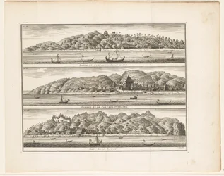 Various Fortifications of the VOC on Ceram, Laäla by Compagnies Sagoe-bosch / Loehoe, and the Fortress Overburg / The Village Saway