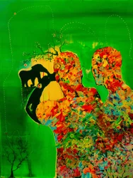 Vibrant Abstract Elephant Dream