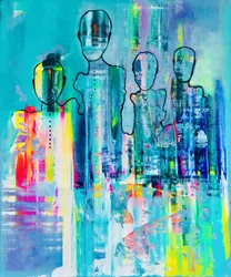 Vibrant Abstract Family