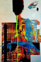 Vibrant Abstract Figure