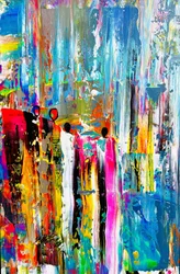Vibrant City Crowd