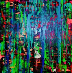 Vibrant Paint Drips