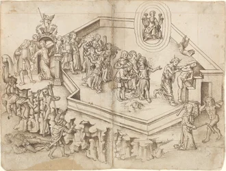 Allegory of the Life of a Scholar in a Rich Household (fol. 3 verso / 4 recto)