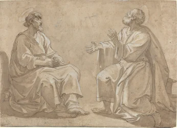 Two Seated Saints