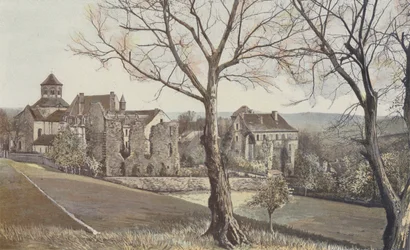 Aubazine, General View of the Former Abbey