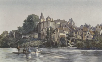 Carennac, General View of the Town on the Left Bank of the Lot