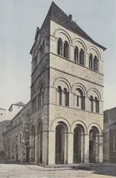 Ebreuil, Church, Northwest View