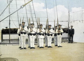 French Navy, Late 19th Century: Rifle Exercise - Bibl. des Arts Deco.