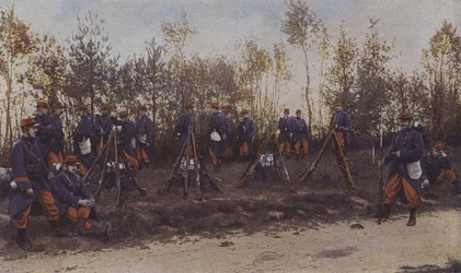 French infantry on manoeuvres