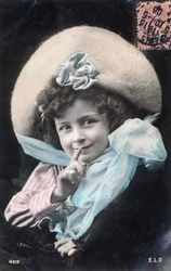 French postcard dated circa