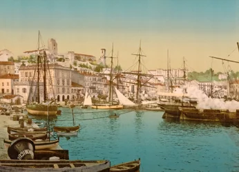 General view of Cannes Harbour