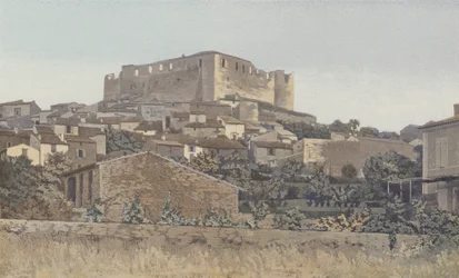 Greoulx, Ruins of the Fortified Templar Castle, S W Side