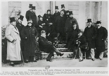 Group in the Garden of Edmond Huot de Goncourt