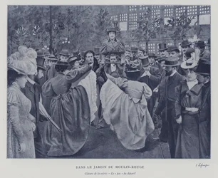 In the garden of the Moulin Rouge, Paris