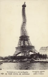 The Eiffel Tower is bending