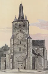 Mussy-sur-Seine, Church, West View