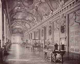 Paris: Gallery of Apollo, Louvre Museum, looking South