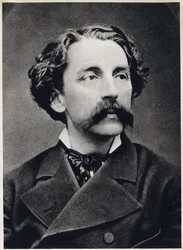 Portrait of Etienne Mallarme, also known as Stephane Mallarme (1842-1898), circa 1873, French poet