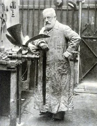 Portrait of Fernand Forest (1851 - 1914), French inventor (motor, auto parts...) - photography