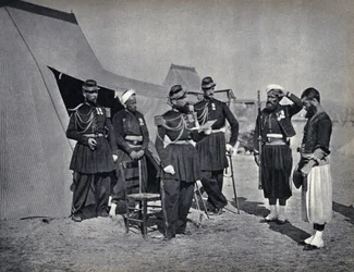 Punishment of Soldiers of the French Army During the Crimean Campaign in 1854 (Photography, late 19th century)