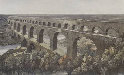 Remoulins, Roman Aqueduct Bridge over the Gardon
