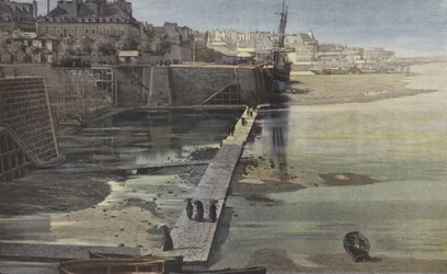 Saint-Servan, The Passage from Saint-Servan to Saint-Malo at Low Tide