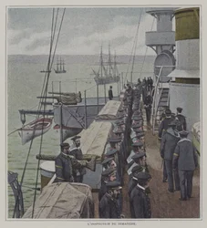 Sunday Inspection on Board a French Warship