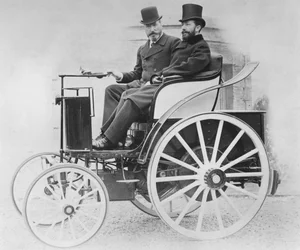 The Jeantaud electric car, 1896