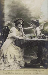 Woman and a Child Dressed as a Cherub