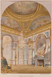 17th Century Salon de la Paix, Chateau de Versailles (from Dictionnaire de Lameublement et de la Decoration by Henry Havard, Volume 4, Plate 36)