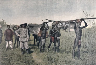 A Convoy on the Marchand Mission in 1898, from Le Petit Journal, 1899