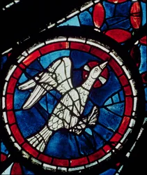 A Dove, detail (north rose window)
