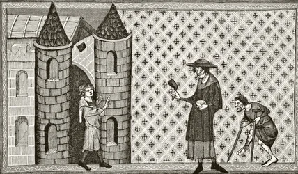 A Leper House, from 