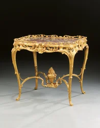 A Napoleon III centre table, by Maison Millet, Paris, c.1860