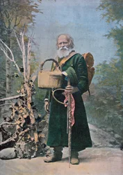 A Russian Pilgrim, early twentieth century (after a colour photo)