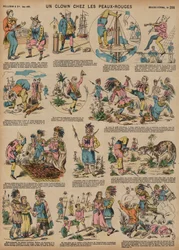 A clown among the Native Americans