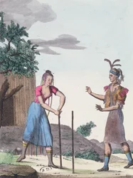 A marriage ceremony with the Creek indians