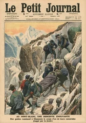 A Moving Descent Down the Mont Blanc, Illustration from 
