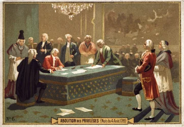 Abolition of privileges at the night of August 4