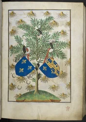Armorial page, from Book of Hours (The Bedford Hours)