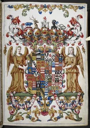 Coat of Arms from Book of Hours (The Bedford Hours) c.1410-30