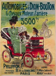 Advertisement for De Dion-Bouton automobiles, c.1900