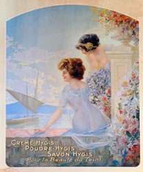 Advertisement for Hygis beauty products for the skin, c.1910