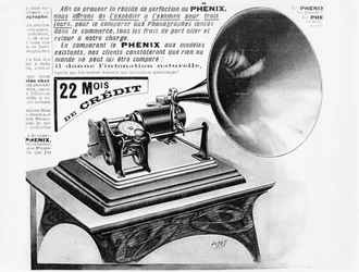 Advertisement for the phonograph, c.1905