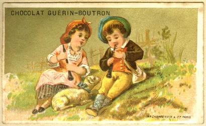 Advertising chromolithography of Guérin Boutron chocolates