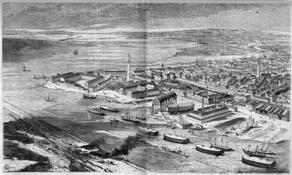 Aerial View of the City and Port of Lorient