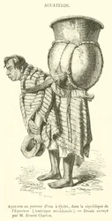 Water Carrier in Quito, in the Republic of Ecuador, South America (engraving)