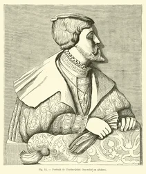 Alabaster bas-relief of Emperor Charles V
